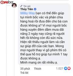 Sau khi bị tố nhận vơ, tranh công hàng trăm tấn lương thực từ thiện, Thủy Tiên bức xúc đáp trả: Mong mọi người bớt gõ phím, qua bốc hàng cứu trợ giúp mình! - Ảnh 2. Sau khi bị tố nhận vơ, tranh công hàng trăm tấn lương thực từ thiện, Thủy Tiên bức xúc đáp trả: Mong mọi người bớt gõ phím, qua bốc hàng cứu trợ giúp mình! - Ảnh 2.