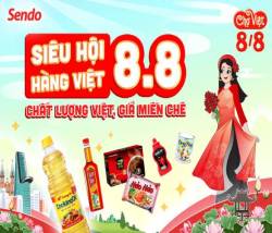 Sendo ưu đãi khủng đến 50% cho hàng Việt thiết yếu, hỗ trợ người dân và doanh nghiệp Việt - Ảnh 1. Sendo ưu đãi khủng đến 50% cho hàng Việt thiết yếu, hỗ trợ người dân và doanh nghiệp Việt - Ảnh 1.