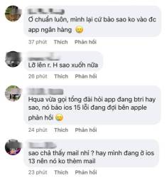 Nhiều người dùng iPhone gặp lỗi đăng nhập app Vietcombank, ngân hàng bất ngờ gửi email khuyến nghị về việc nâng cấp lên iOS 15 - Ảnh 2. Nhiều người dùng iPhone gặp lỗi đăng nhập app Vietcombank, ngân hàng bất ngờ gửi email khuyến nghị về việc nâng cấp lên iOS 15 - Ảnh 2.