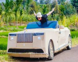  Thợ Việt chế kiểu dáng Rolls-Royce mui trần bằng bìa cứng - Ảnh 6.