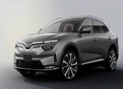 Nội thất VinFast VF e35 lộ diện ngay trước triển lãm Los Angeles: Cần số nút bấm, bọc da xịn xò, nhiều công nghệ hiện đại - Ảnh 5.
