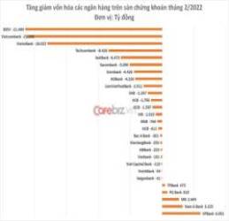 Tháng 2 buồn của các ngân hàng Việt: Giá trị bốc hơi gần 4 tỷ USD, có tới 4 nhà băng giảm trên 10% - Ảnh 2.